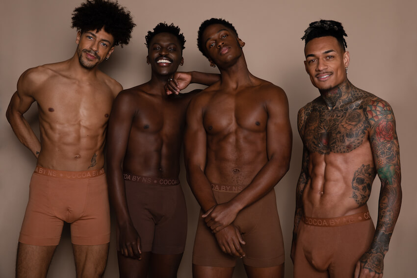 nude color range boxer briefs by nubian skin
