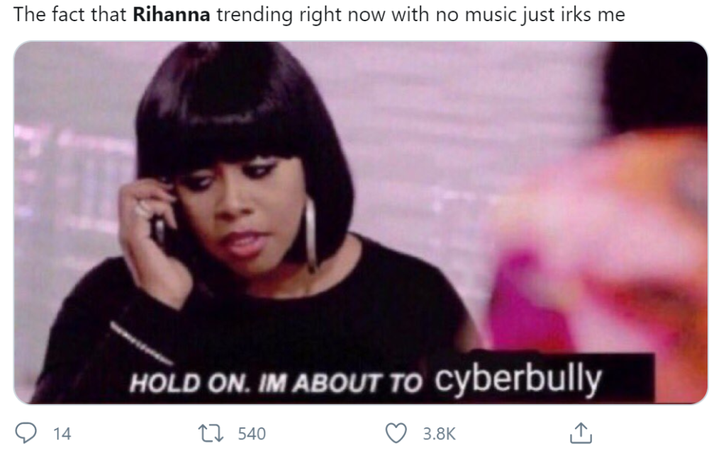 no new music Rihanna tweet