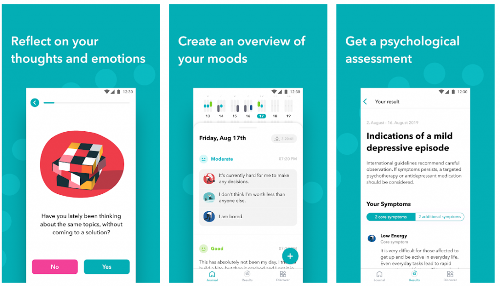 mental health apps - moodpath