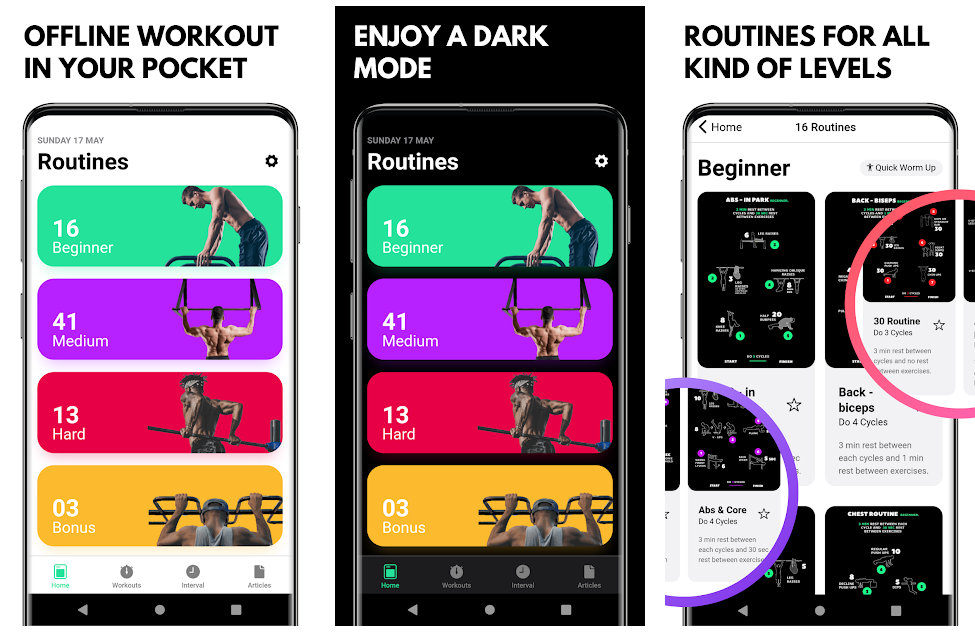 health apps - street workout