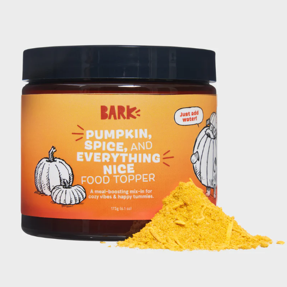 BARK Pumpkin Dog Food Topper