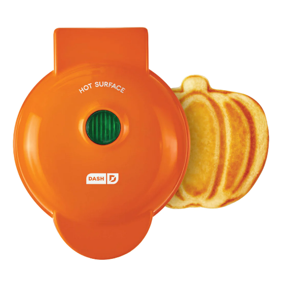 Dash Pumpkin Mini Waffle Maker