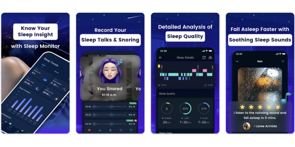 Best Sleep Apps: Sleep Monitor app screenshots