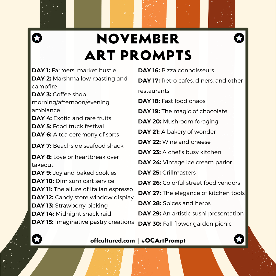 November Art Prompts to Indulge Your Creativity — offcultured